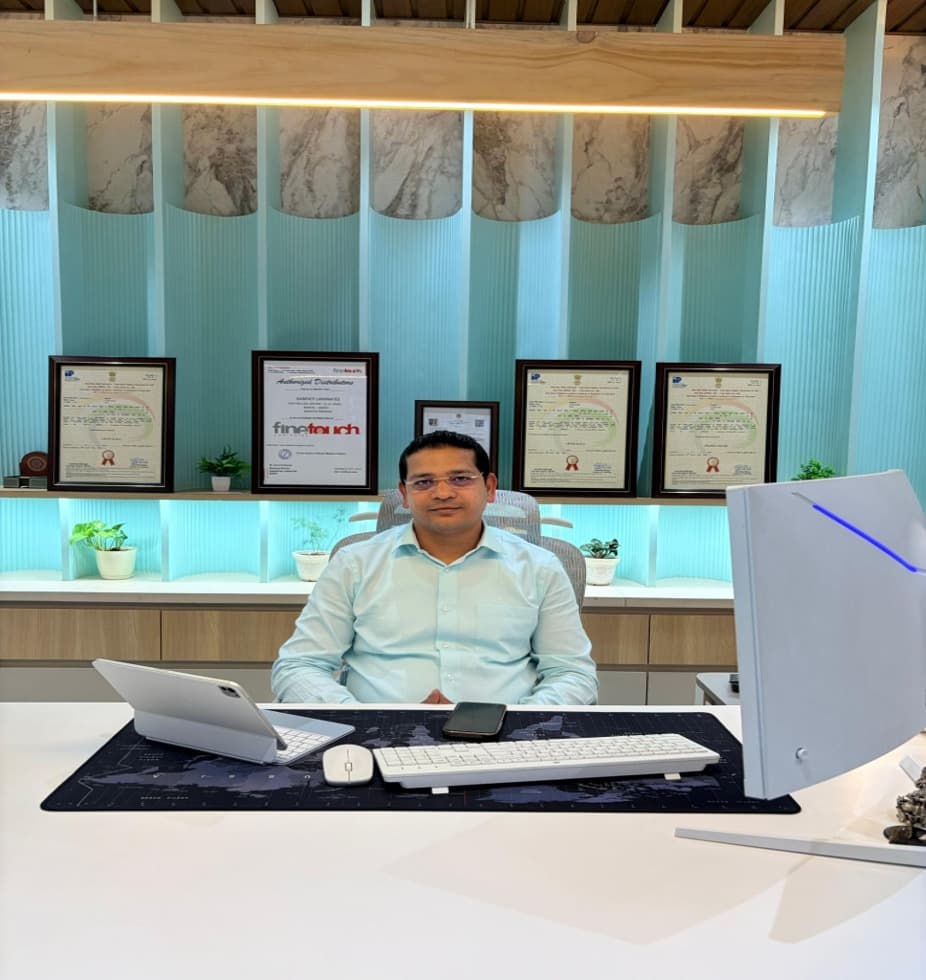 Mr. Pushpendra Jaiswal (Ganpati Laminates, Bhopal) — Wholesaler of plywood, laminates, charcoal sheet, and all types of interior items